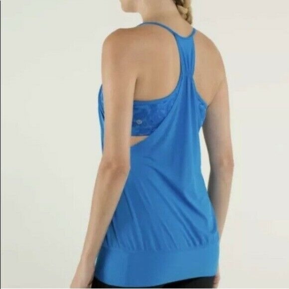Lululemon No Limits Tank Top Built In Shelf Bra Size 6 - Picture 1 of 6